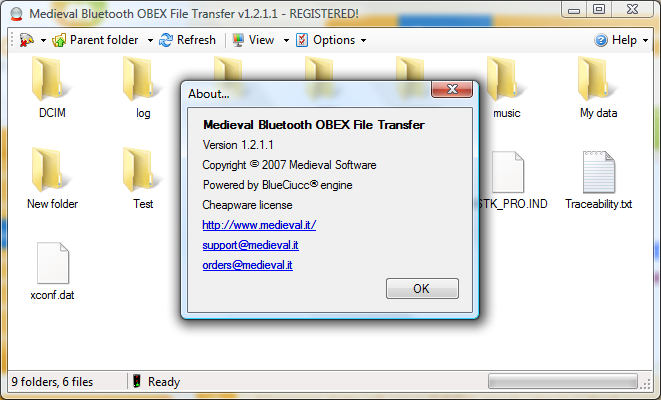 medieval bluetooth OBEX file Transfer f